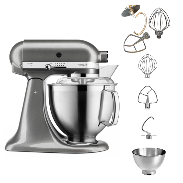 KitchenAid 4,8 L 5KSM185 Artisan Küchenmaschine Tschimmlover TschimmWhip,TschimmHook,TschimmBeat