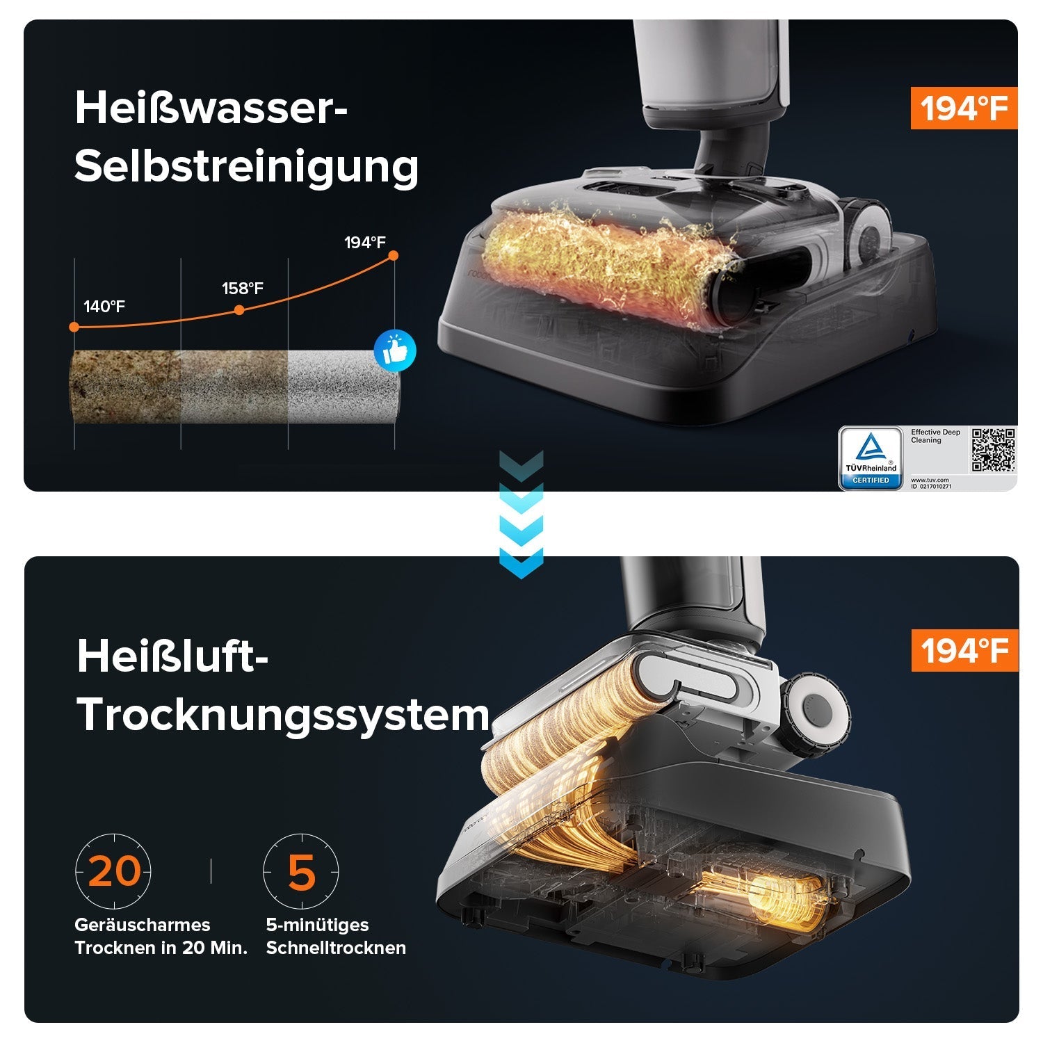 Roborock F25 ACE & F25 ALT Nass- und Trockenstaubsauger