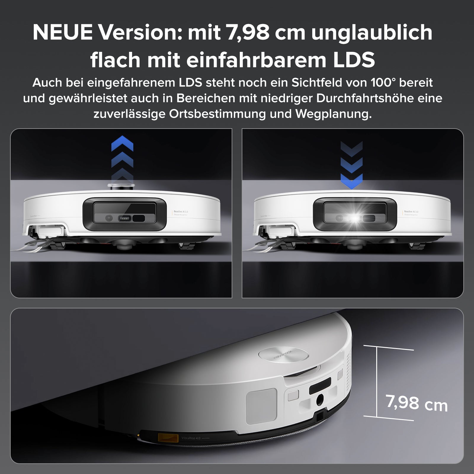 Roborock Saros 10 Saugroboter mit Dual Anti-Tangle System