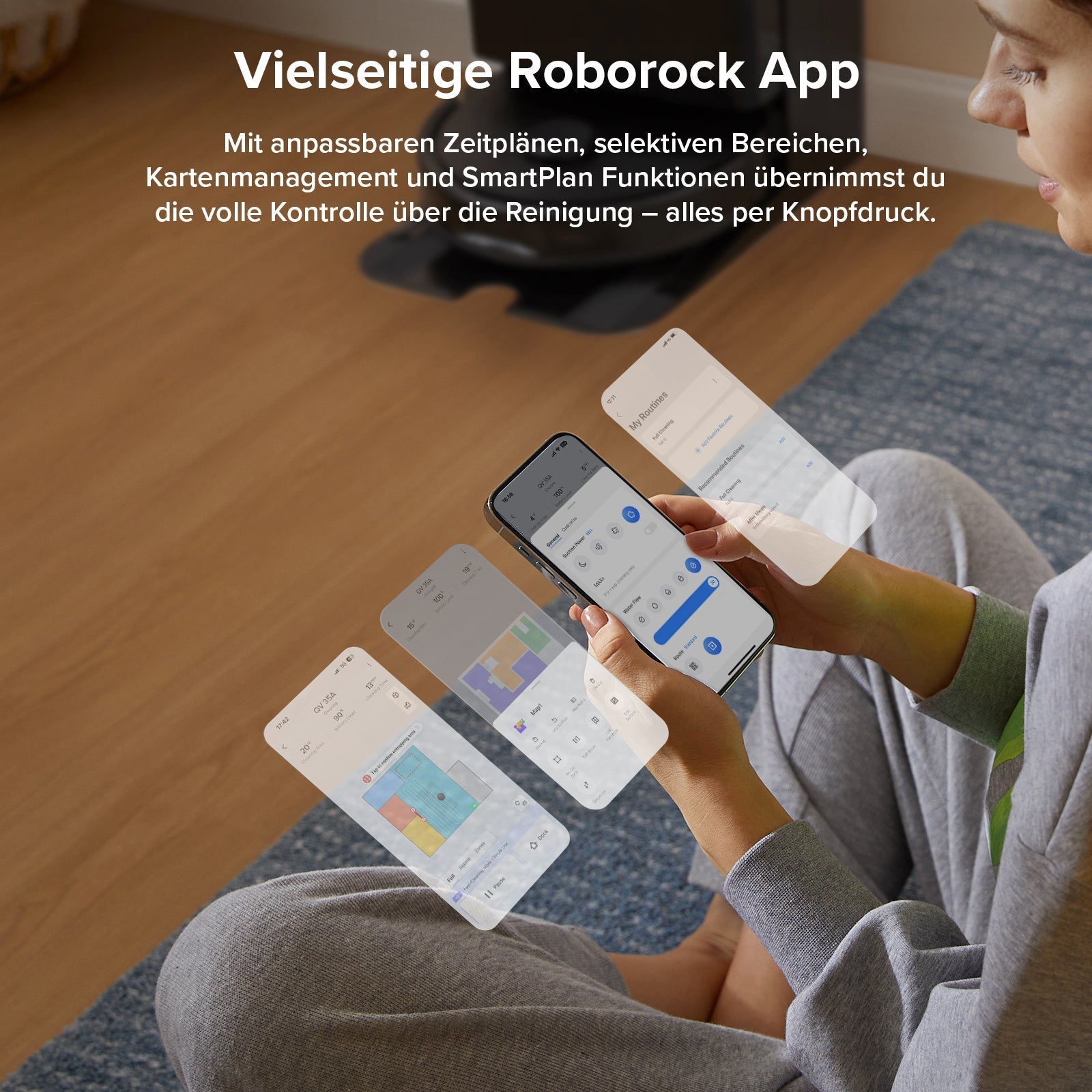 Roborock QV 35A Saugroboter mit Multifunktionsdock