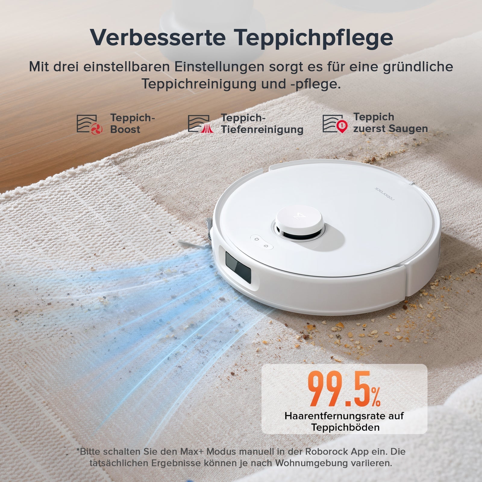 Roborock Qrevo Curv S5X Saugroboter mit DuoDivide® Hauptbürste und Multifunktions-Dockingstation 3.0