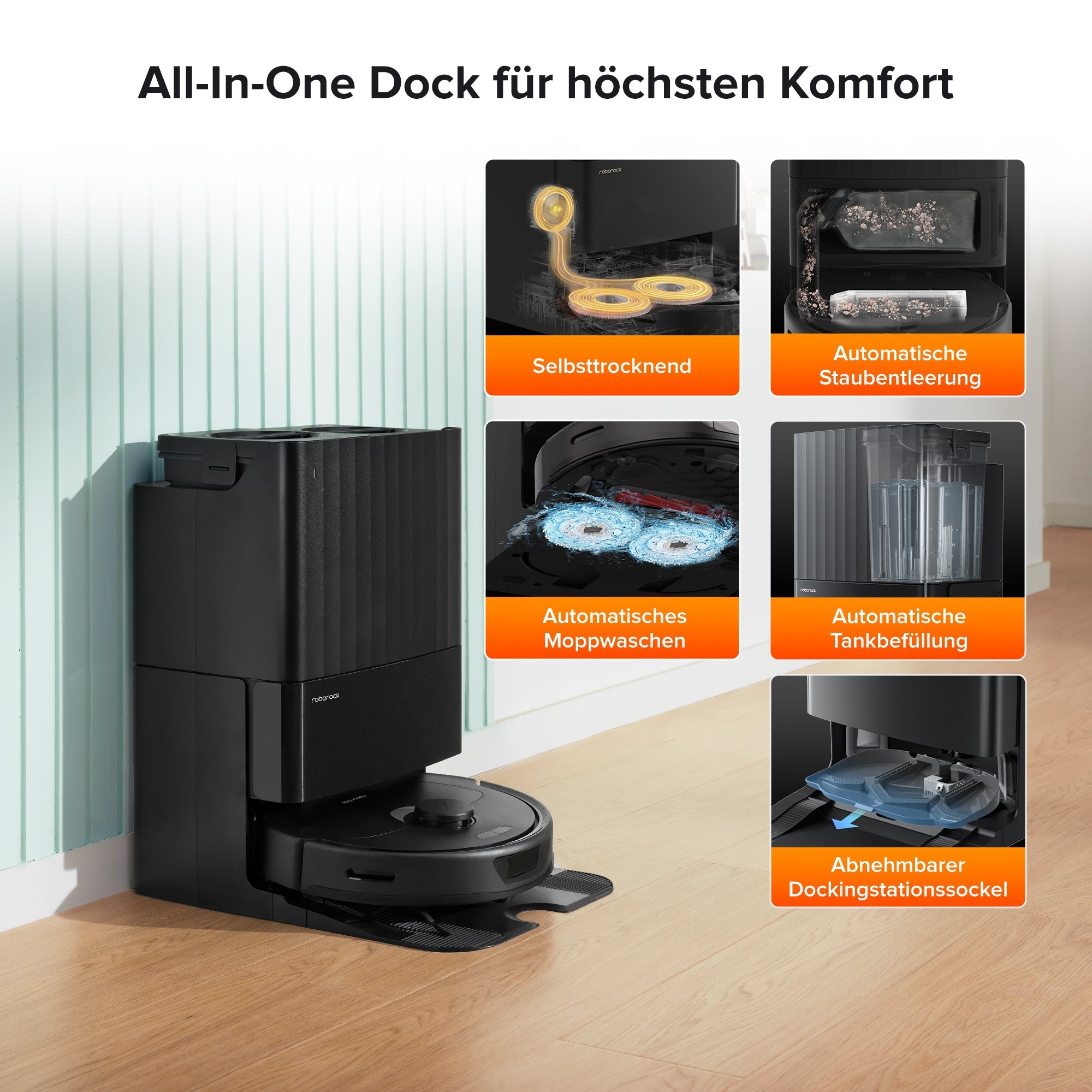 Roborock Qrevo Saugroboter mit Multifunktions-Dockingstation