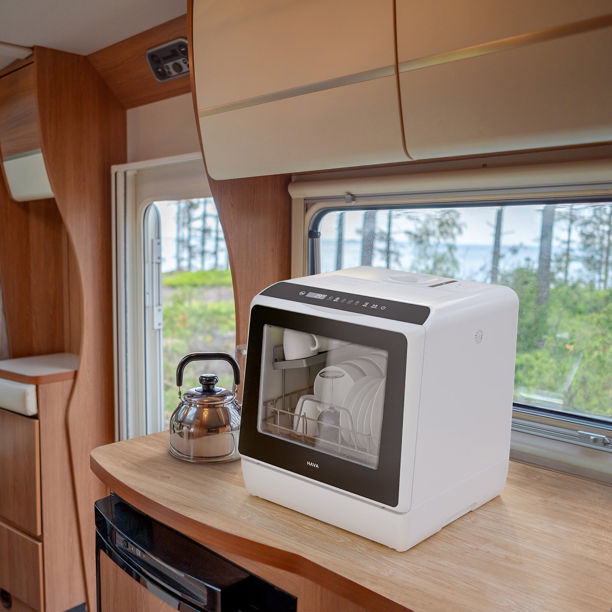 R01 Compact Countertop Dishwasher