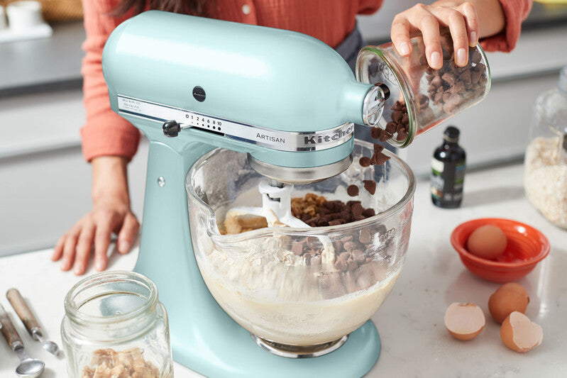 KitchenAid 4,8 L 5KSM175 Artisan Küchenmaschine Allrounderset mit Gemüseschneider+Fleischwolf+Spritzge