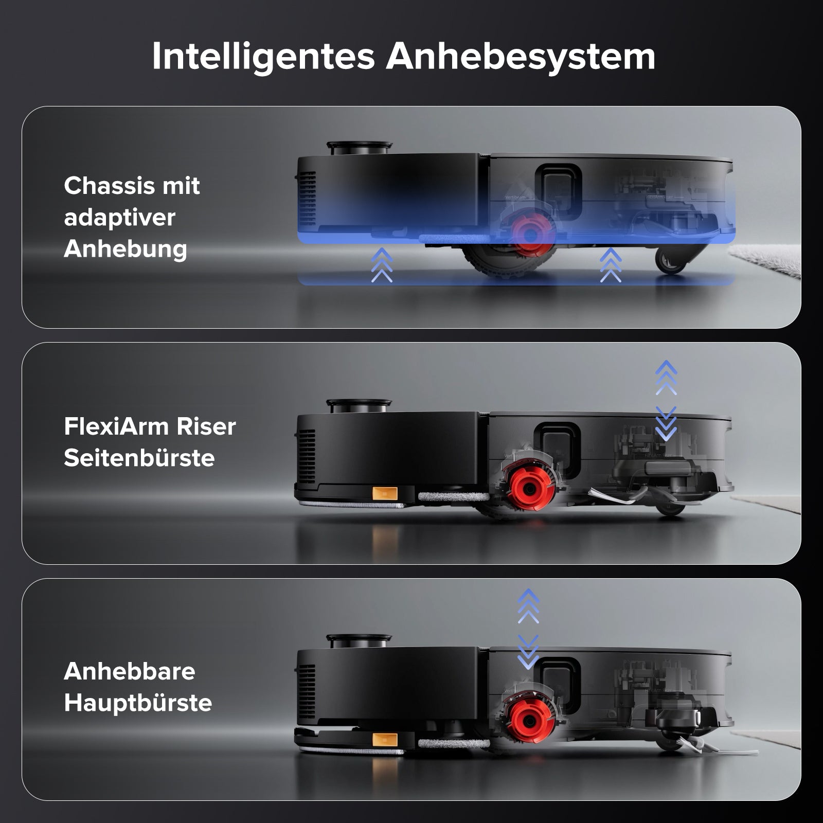 Roborock Saros 10 Saugroboter mit Dual Anti-Tangle System