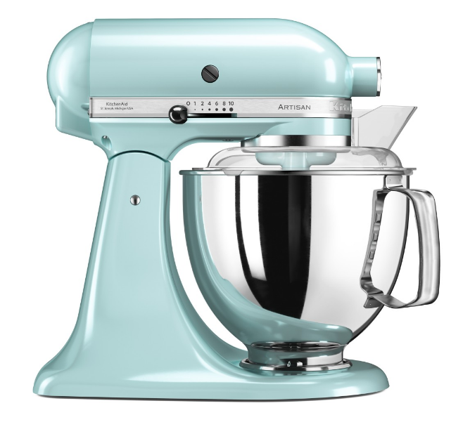 KitchenAid 4,8 L 5KSM175 Artisan Küchenmaschine Breadlover mit Messerschmidt Getreidemühlenvorsatz + Brotbackschüssel