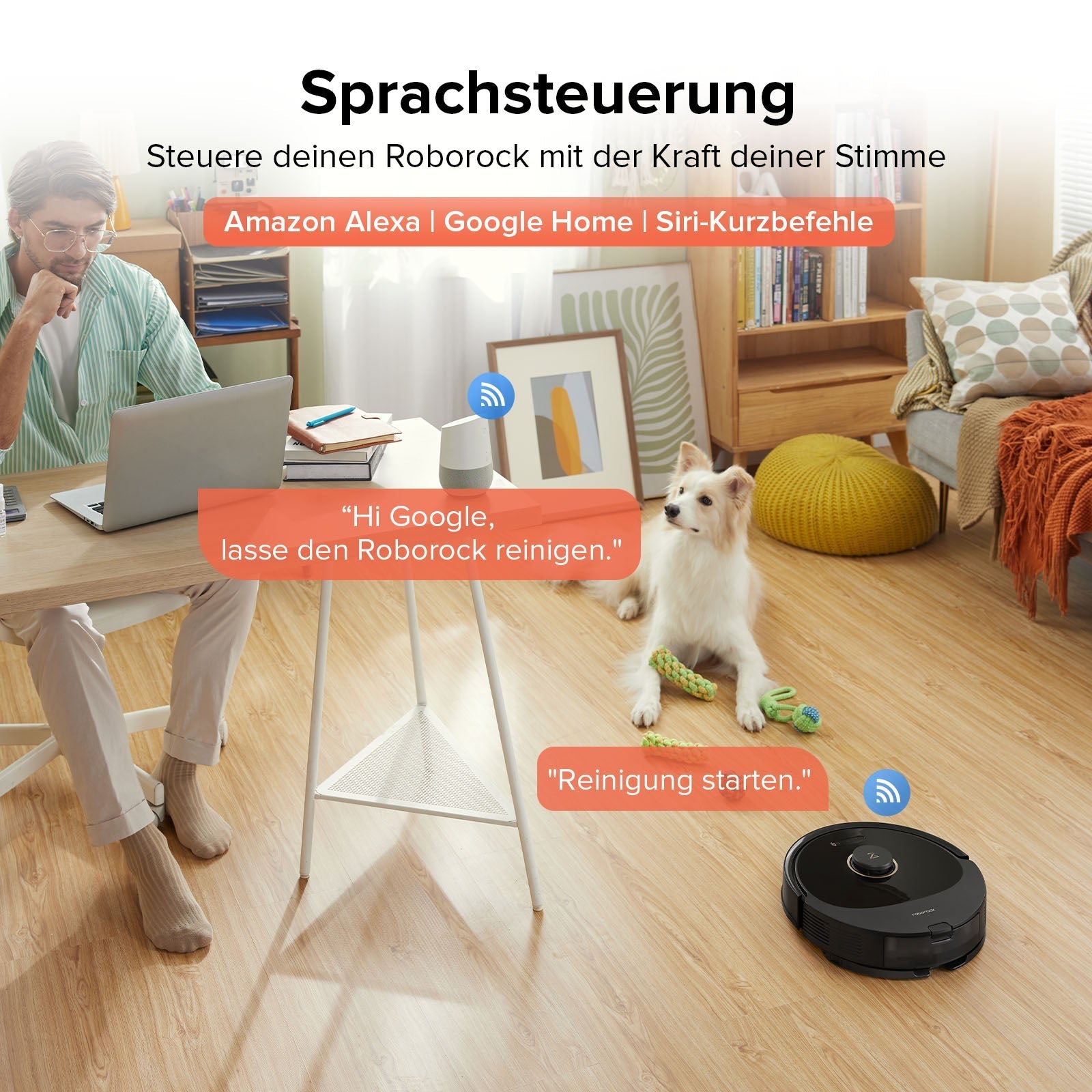 Roborock Q8 Max+ Saug- und Wischroboter mit Auto-Entleerungsstation