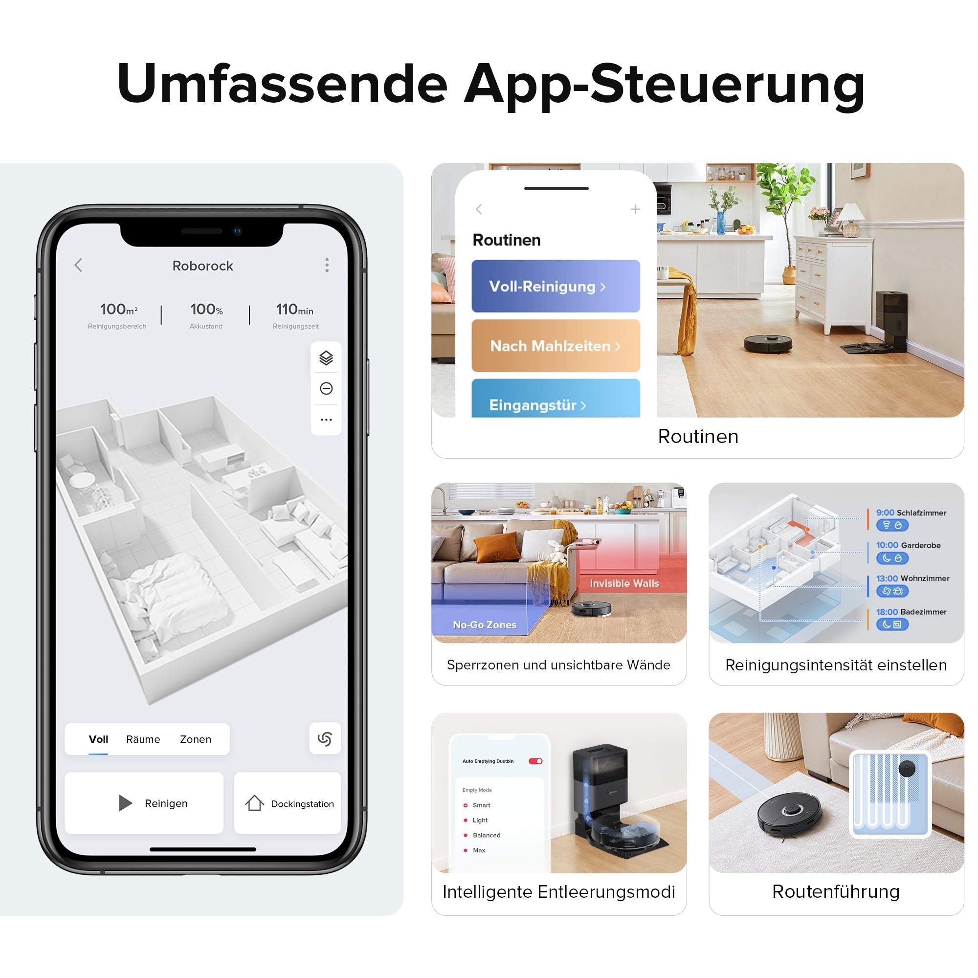 Roborock Q7 Max+ Saug- und Wischroboter mit Auto-Entleerungsstation