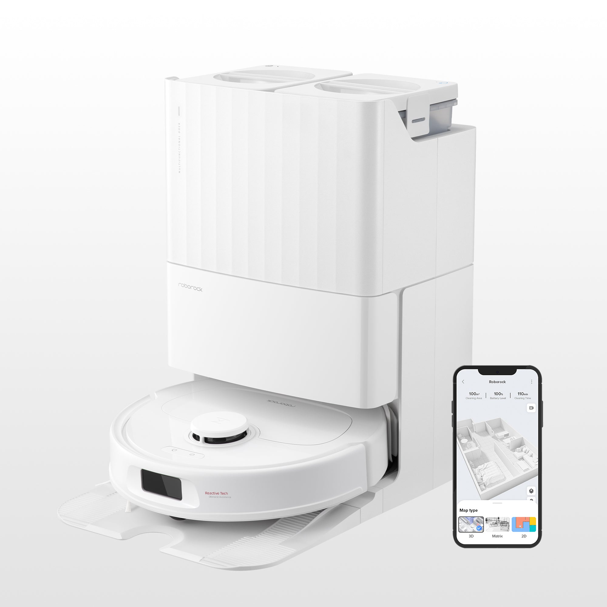 Roborock Qrevo S Saugroboter mit Multifunktions-Dockingstation