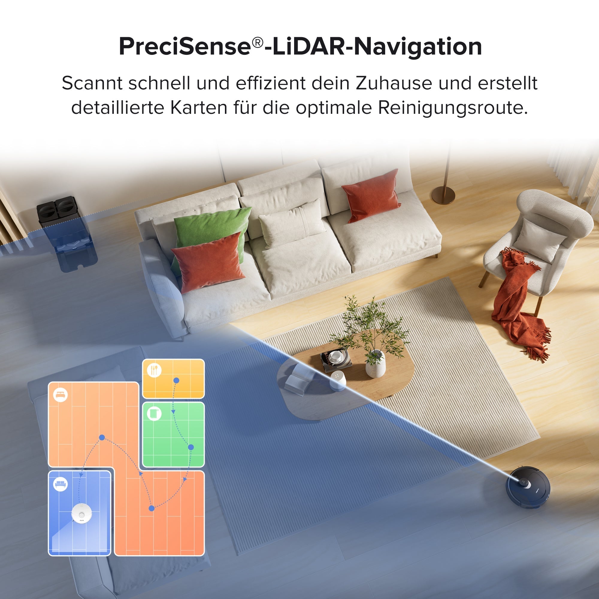 Roborock Qrevo Saugroboter mit Multifunktions-Dockingstation