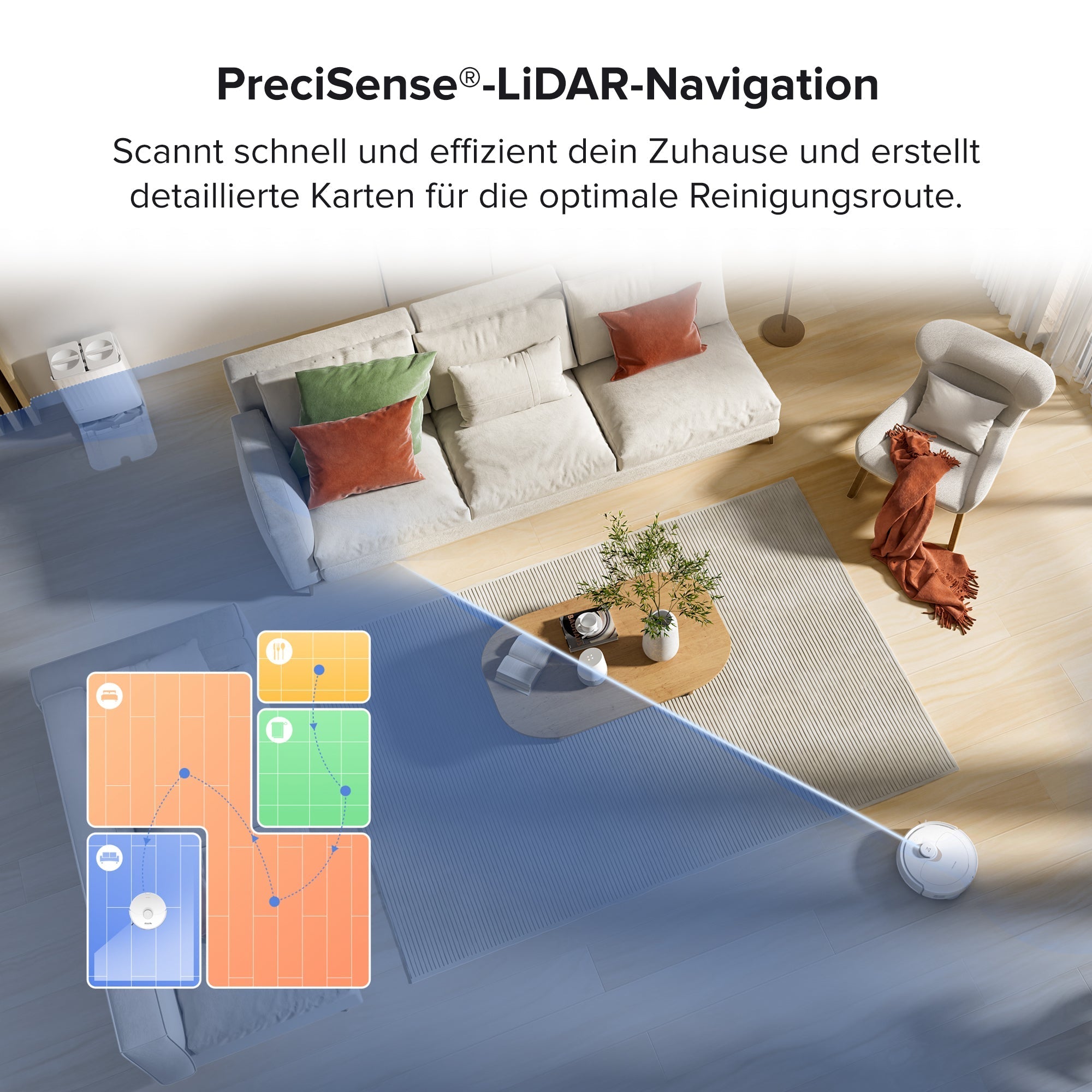 Roborock Qrevo Saugroboter mit Multifunktions-Dockingstation