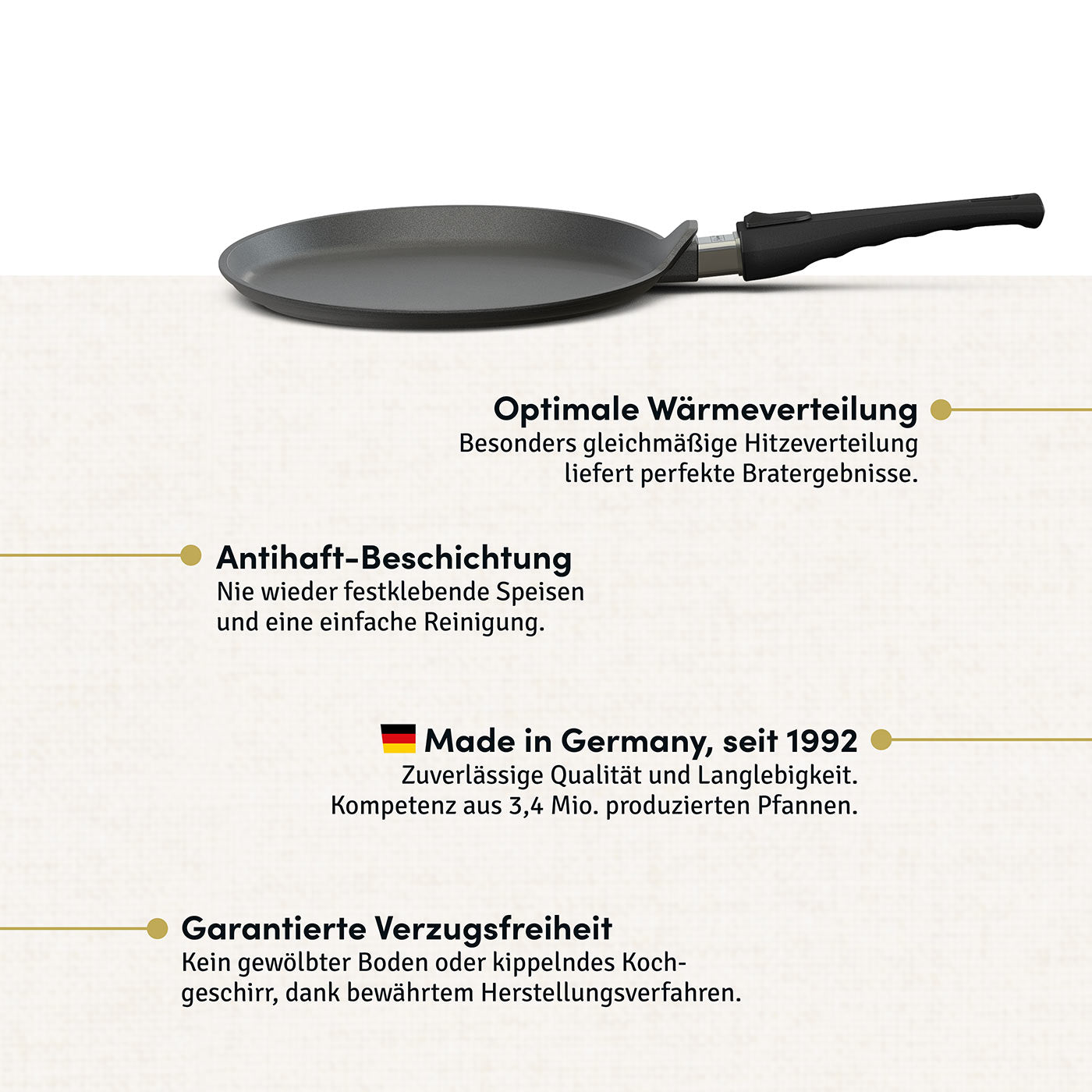 Crepespfanne I Flachpfanne Ø 28 cm