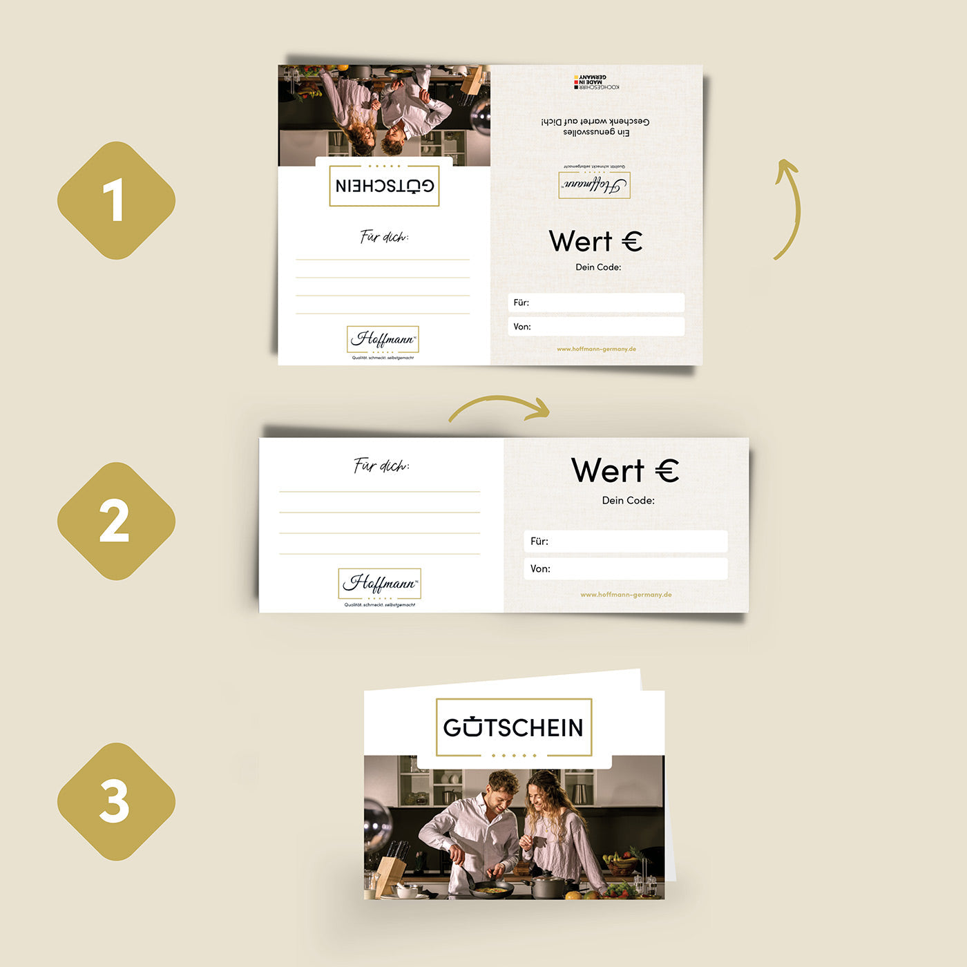 Digitaler Geschenkgutschein mit schöner Druckvorlage